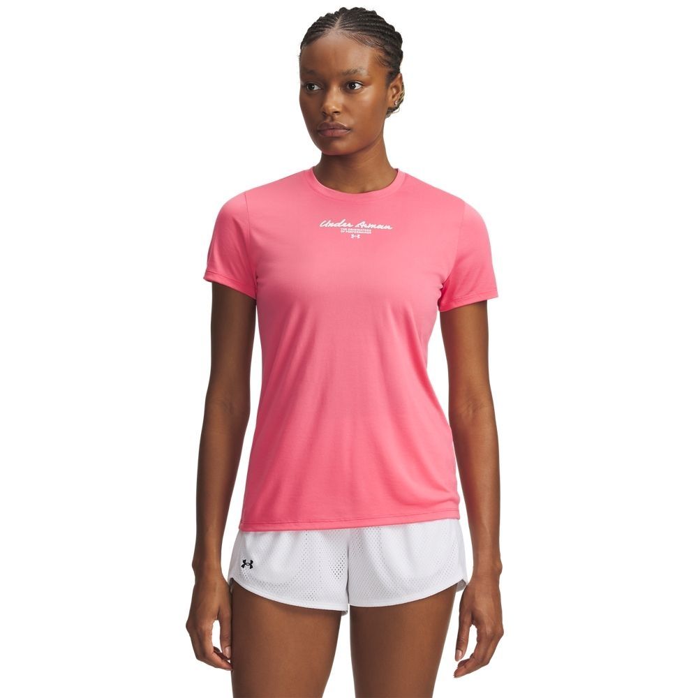 Polera Mujer Tech Script Graphic Rosado