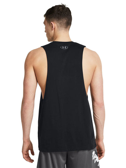 Polera Hombre Left Chest Cut Off  Negro