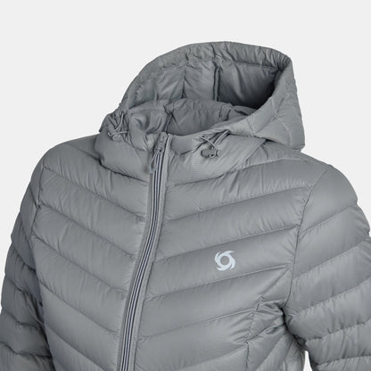 Parka Mujer Pluma Aken con Gorro Negro