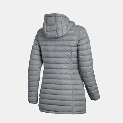 Parka Mujer Pluma Aken con Gorro Negro