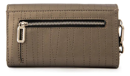 Billetera Mujer Mediana Guinea Plateado Oscuro