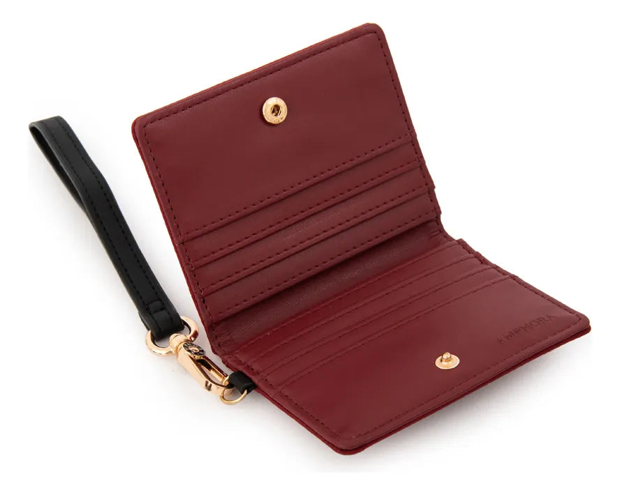 Tarjetero Mujer Pequeña Canada Rojo Oscuro