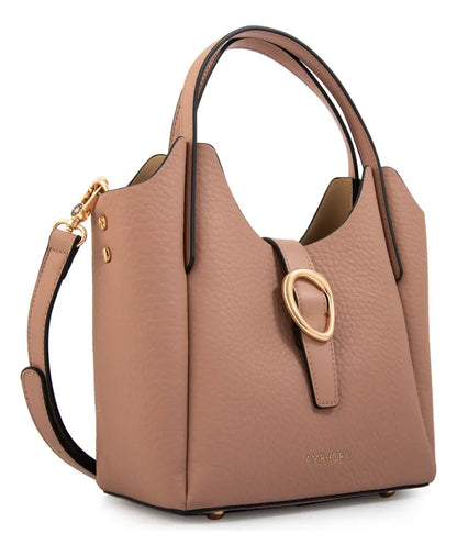 Cartera Dos Asas damaris grande rosa viejo