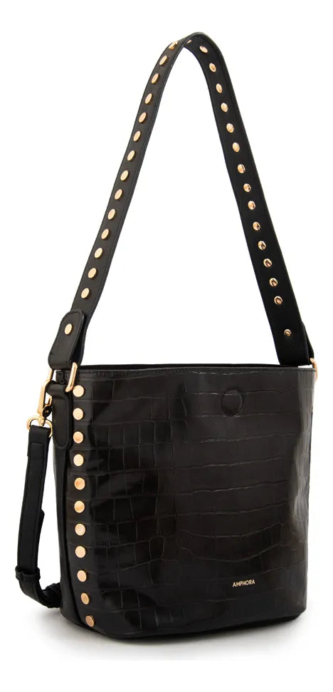 Cartera Mujer Bandolera Eloisse Mediana Negro