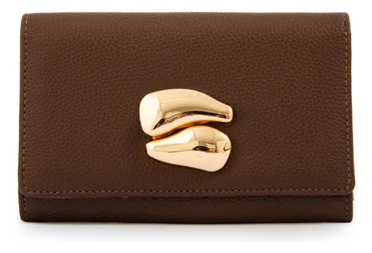 Billetera Mujer Mediana Lizet Café Oscuro