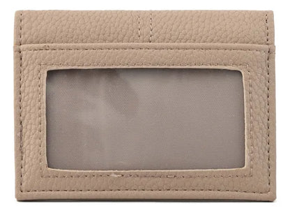 Tarjetero Mujer Con Ventana Pequeña Aina Taupe