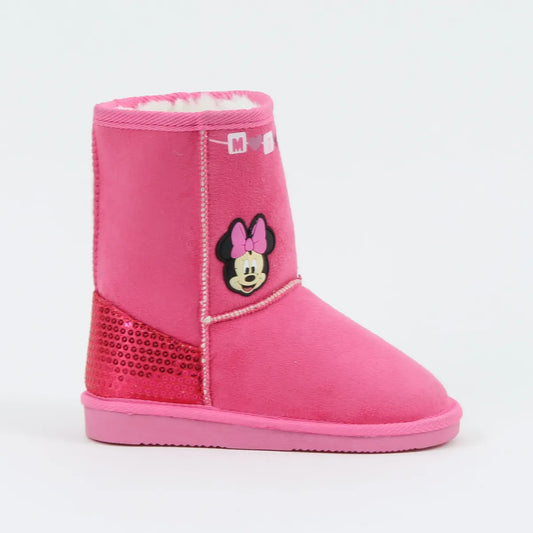 Bota Niña Chiporro Lentejuelas Minnie Rosado