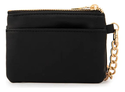 Monedero Mujer Con Bolsillo Frontal Pequeña Grecia Negro
