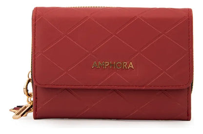 Billetera Mujer Mediana Suiza Rojo Oscuro