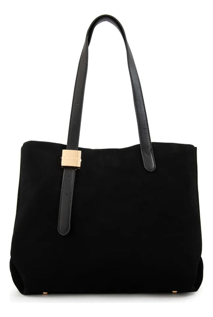 Cartera Mujer Dos Asas Brisy Grande Negro