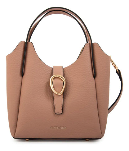 Cartera Dos Asas damaris grande rosa viejo