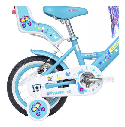 Bicicleta Niña Aro 12 Calipso Con Silla Para Muñeca