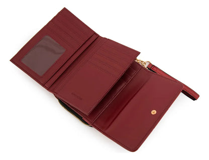 Billetera Mujer Mediana Suiza Rojo Oscuro