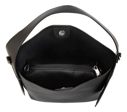 Cartera Mujer Corte Recto Iris Mediana Negro