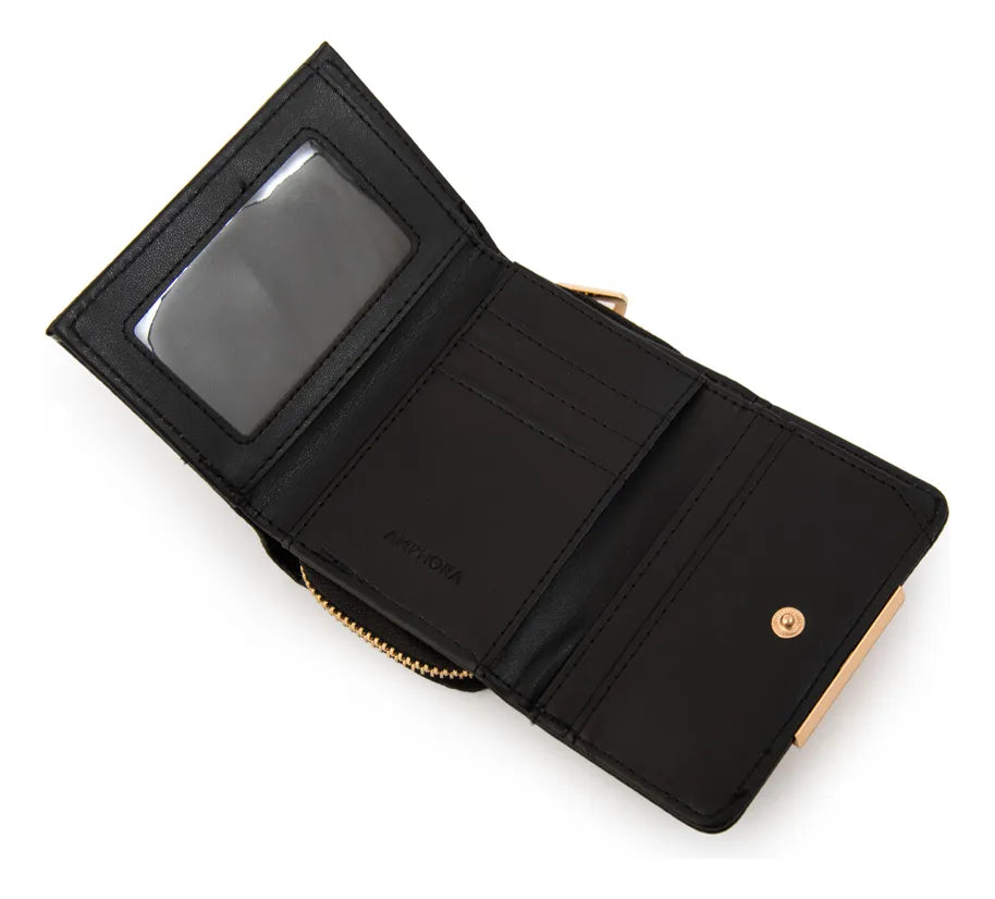 Billetera Mujer Pequeña Naty Negro