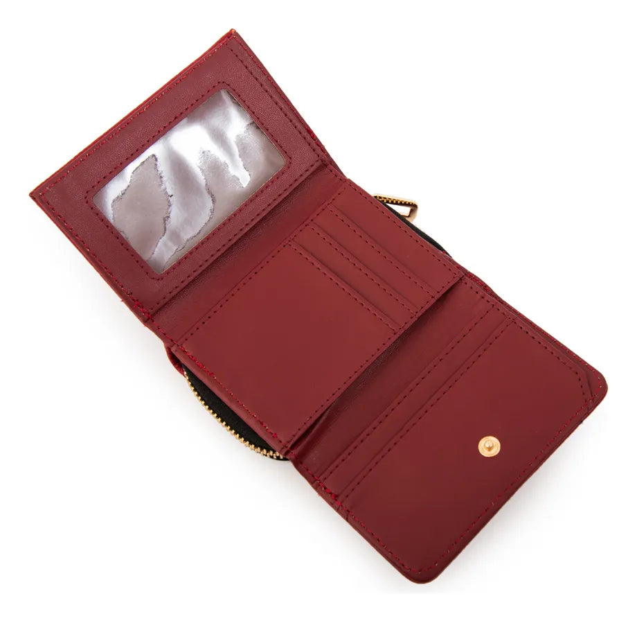 Billetera Mujer Pequeña Lizet Rojo