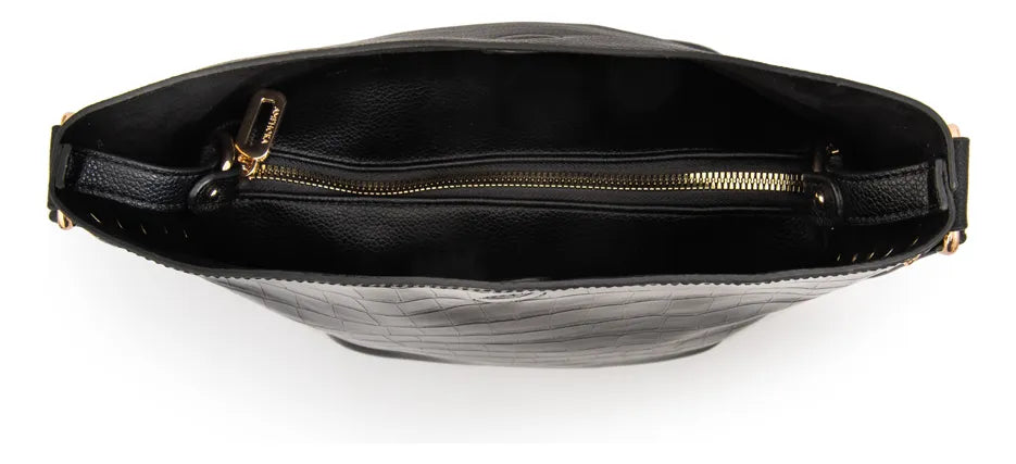 Cartera Mujer Bandolera Eloisse Mediana Negro