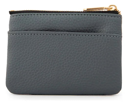 Monedero Mujer Con Bolsillo Frontal Pequeña Naty Denim