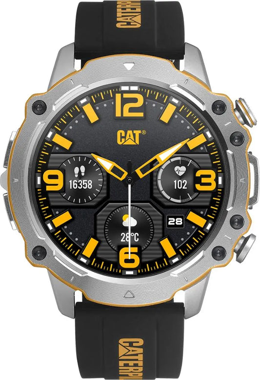 Reloj Hombre Smartwatch Cat Hombre E1-140-21-100 Plateado Silicona Plateado