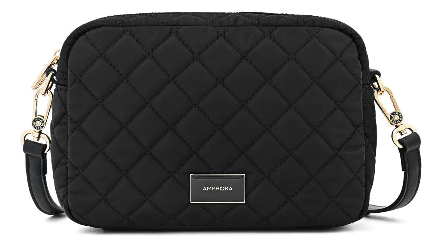 Cartera Mujer Bandolera Mediana Bugi Negro