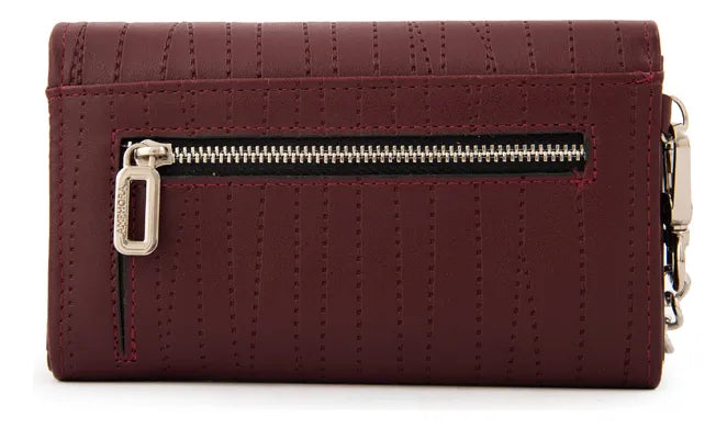 Billetera Mujer Mediana Guinea Burdeo