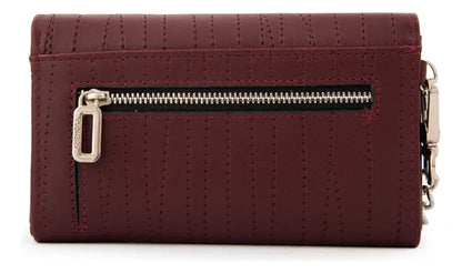 Billetera Mujer Mediana Guinea Burdeo