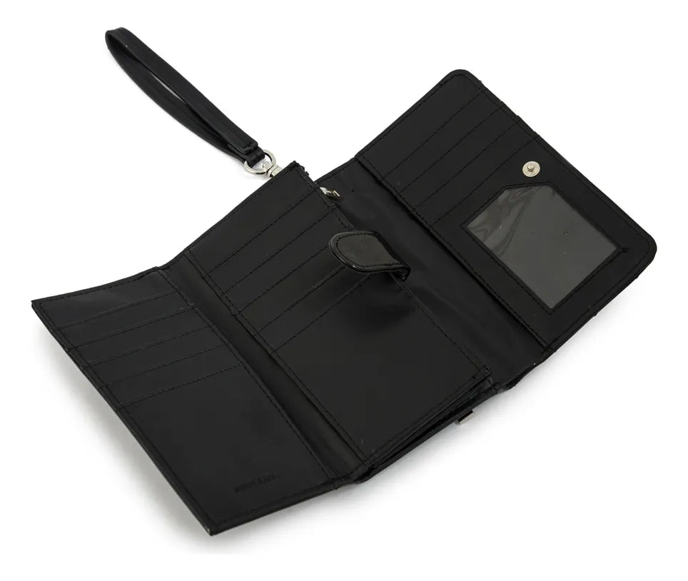 Billetera Mujer Acordeon Dean Mediana Negro