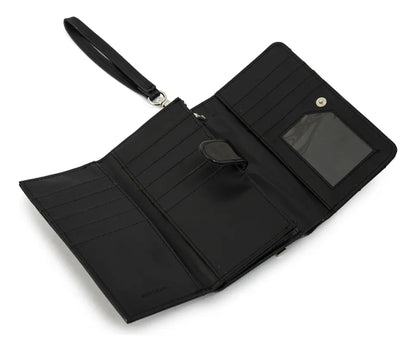 Billetera Mujer Acordeon Dean Mediana Negro