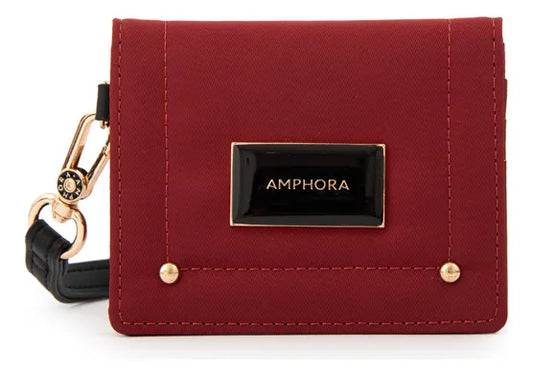 Tarjetero Mujer Pequeña Canada Rojo Oscuro