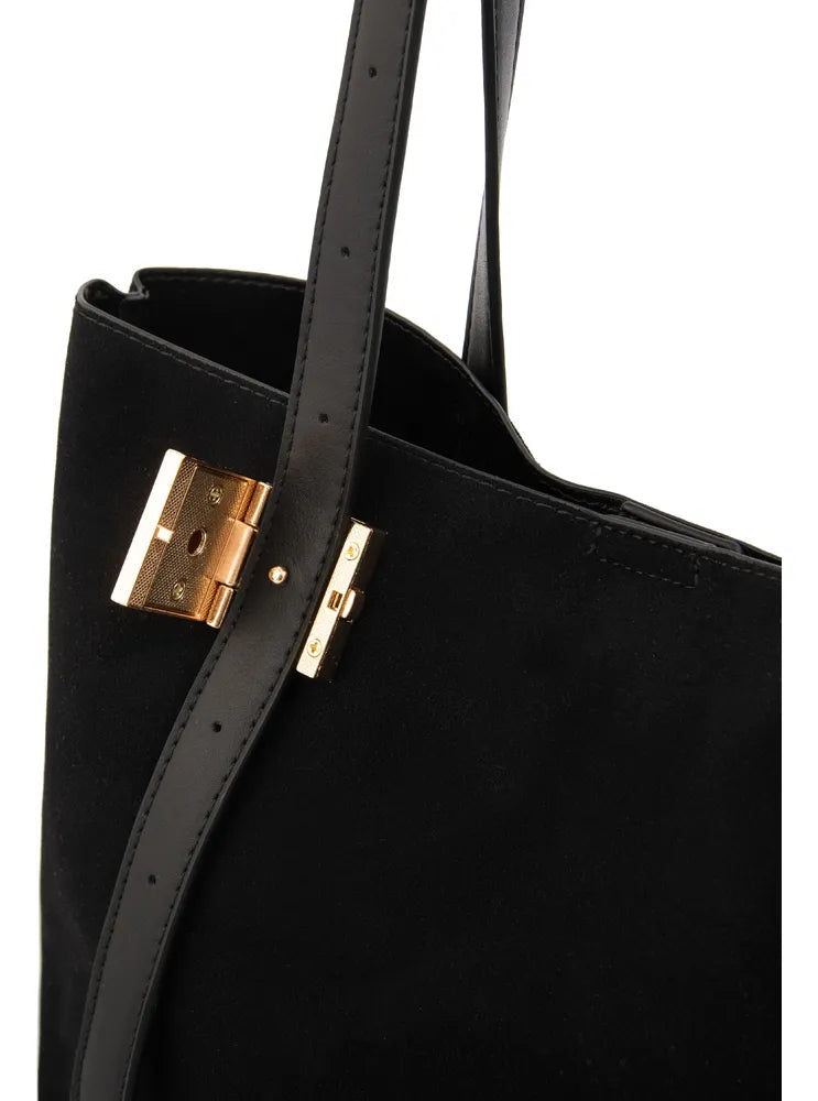 Cartera Mujer Dos Asas Brisy Grande Negro
