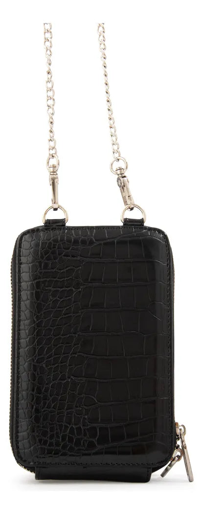 Cartera Mujer Bandolera Porta Celular Boga Pequeña Negro