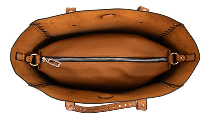 Cartera Mujer Dos Asas Eloisse Grande Negro