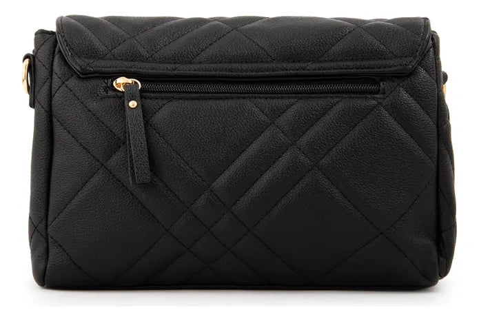 Cartera Mujer Bandolera Con Tapa Anisa Pequeña Negro