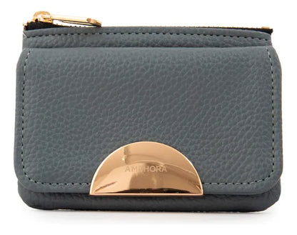 Monedero Mujer Con Bolsillo Frontal Pequeña Naty Denim