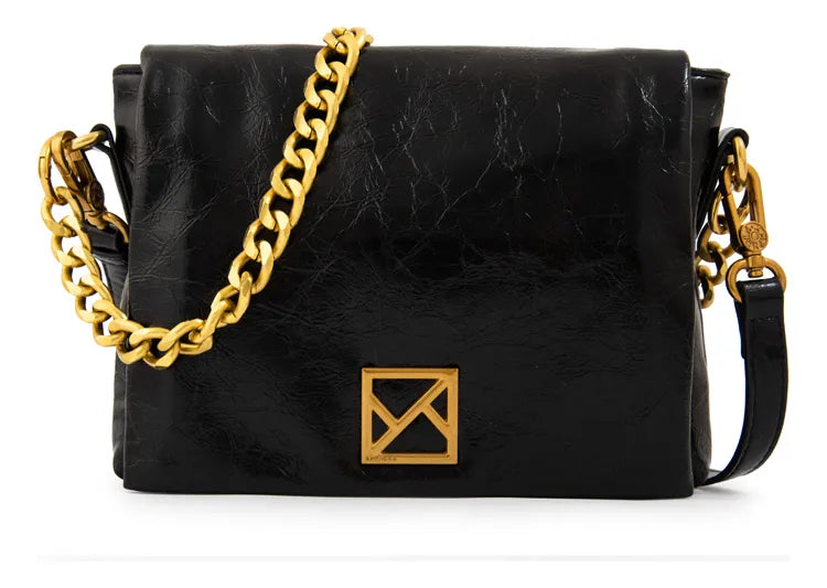 Cartera Bandolera con tapa gilly pequeña negro