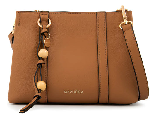 Cartera Mujer Bandolera Valeria Pequeña Camel