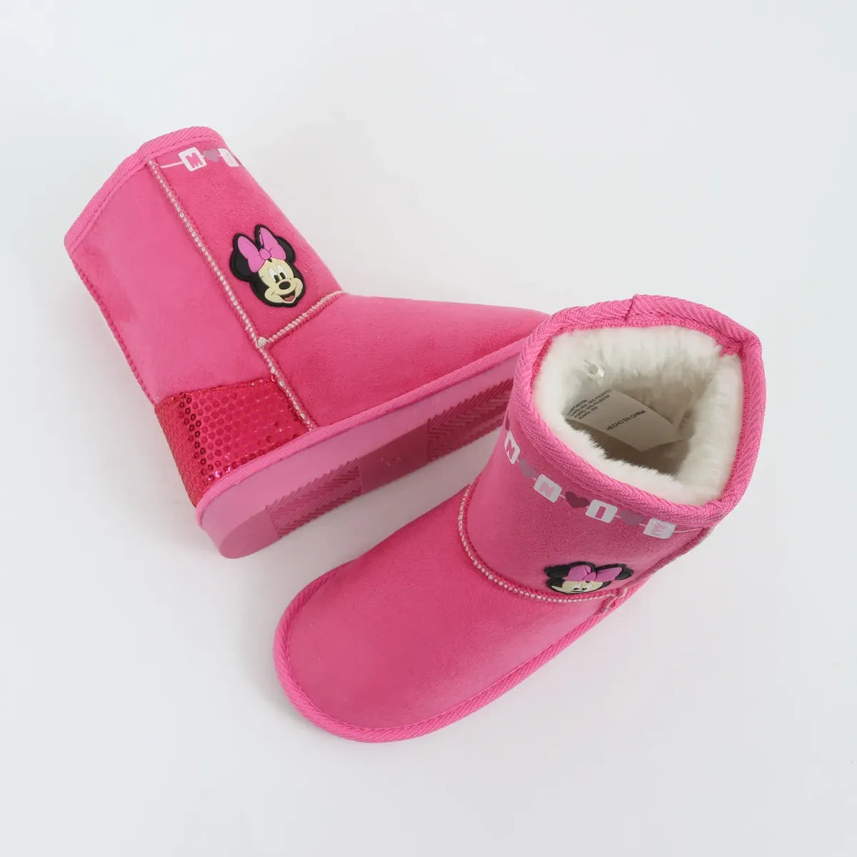 Bota Niña Chiporro Lentejuelas Minnie Rosado