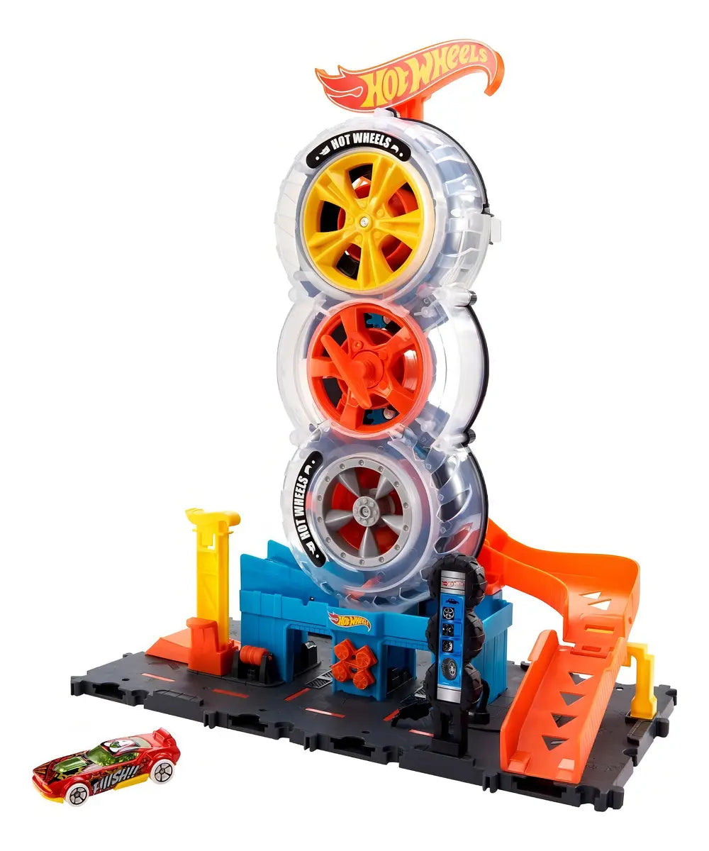 Hot Wheels City Pista Super Tienda de Llantas
