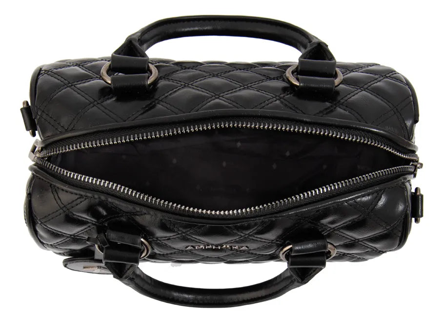 Cartera Mujer Dos Asas Baul Tamy Mediana Negro