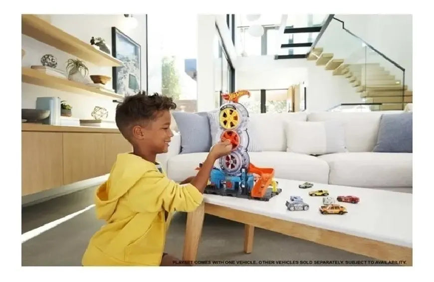 Hot Wheels City Pista Super Tienda de Llantas
