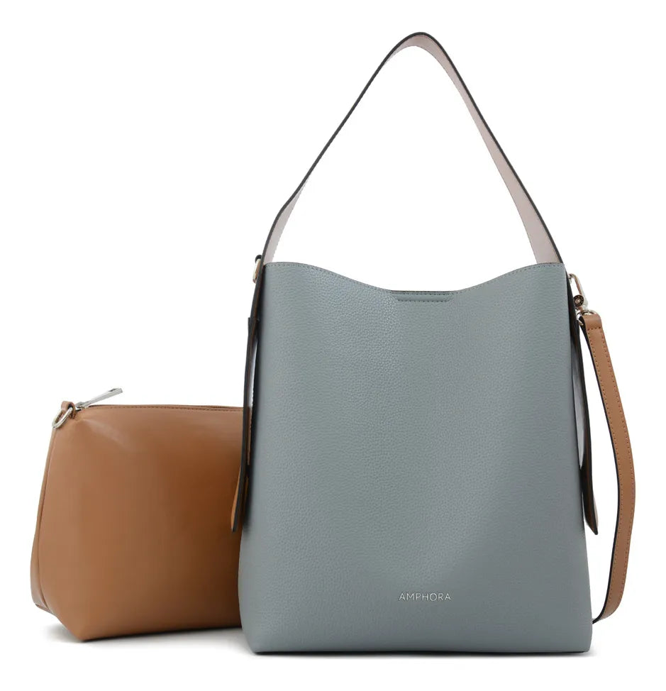 Cartera Mujer Corte Recto Iris Mediana Denim