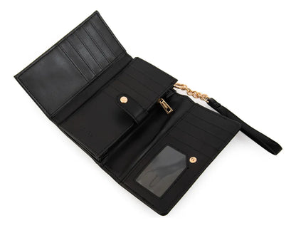 Billetera Mujer Mediana Grecia Negro