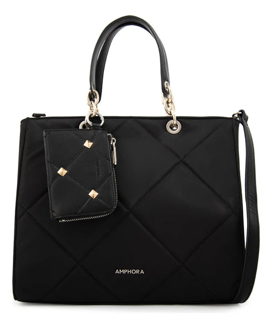 Cartera Mujer Dos Asas Keny Pequeña Negro Especial