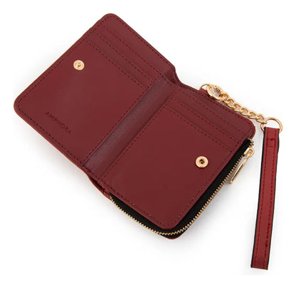 Billetera Mujer Pequeña Suiza Rojo Oscuro