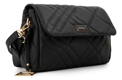 Cartera Mujer Bandolera Con Tapa Anisa Pequeña Negro