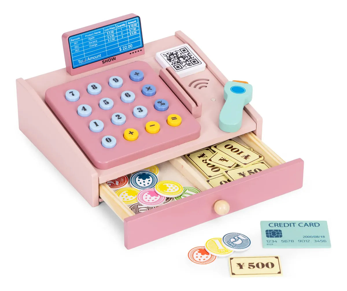 Caja Registradora Juguete Madera Niños