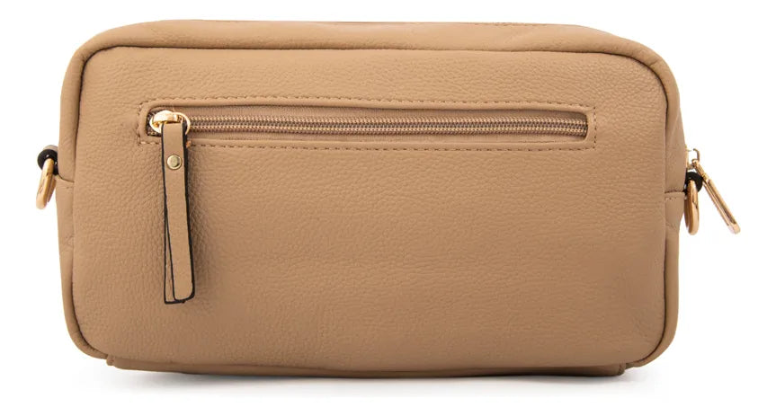 Cartera Mujer Bandolera Filomena Pequeña Beige Oscuro