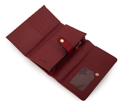 Billetera Mujer Mediana Lizet Rojo