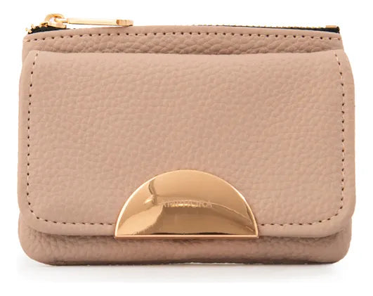 Monedero Mujer Con Bolsillo Frontal Pequeña Naty Rosa Viejo