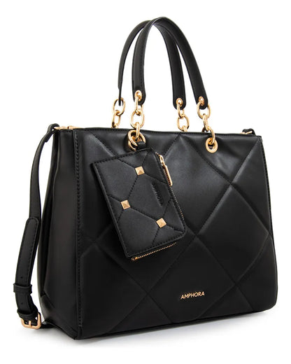 Cartera Mujer Dos Asas Keny Pequeña Negro